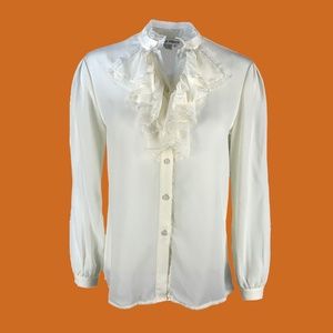 Beautiful Vintage Lloyd Williams Victorian Colonial Style Blouse Ruffle …